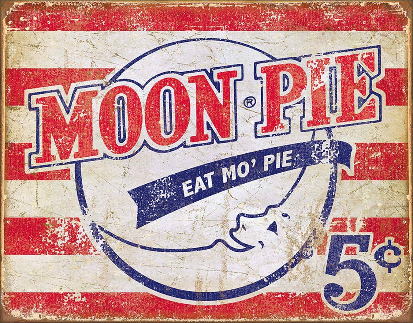 Desperate Moon Pie Eat Mo' Pie Tin Sign - 16" x 13"