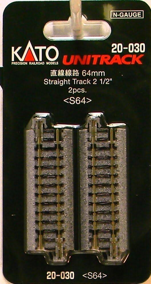 Kato 20-030 S64 Straight Track - N Scale, 64mm