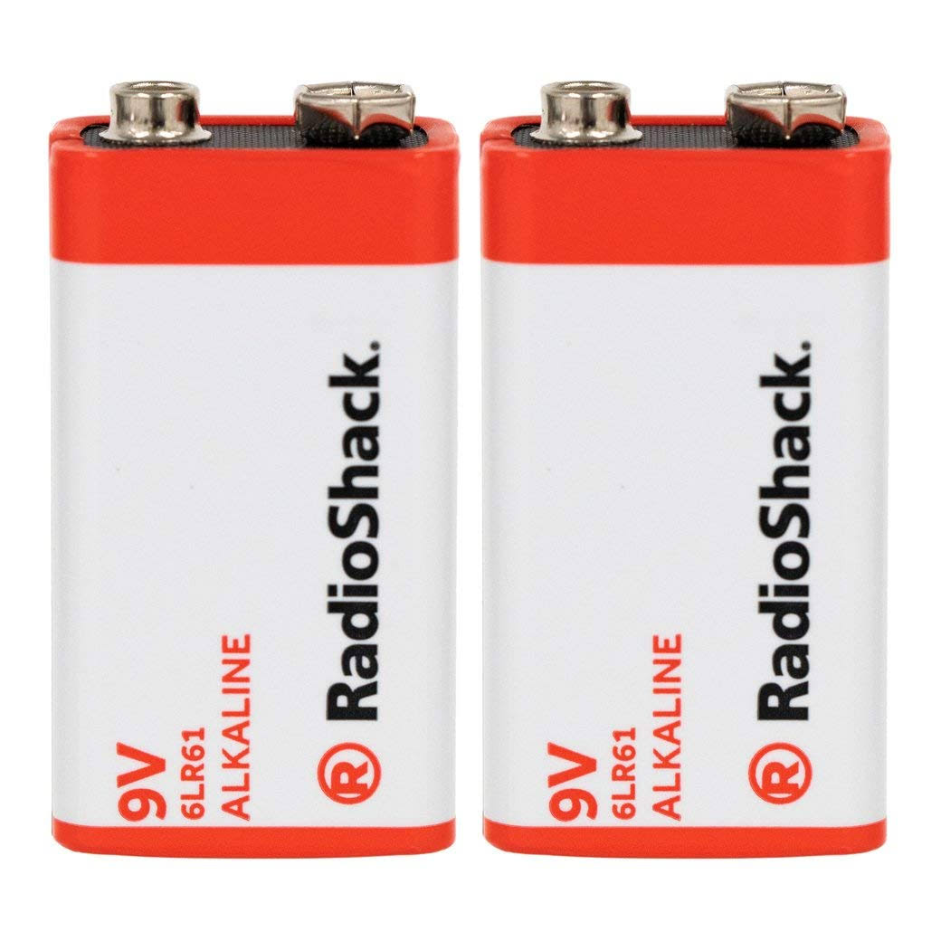 Radioshack 9v Alkaline Batteries (2-pack) Radioshack