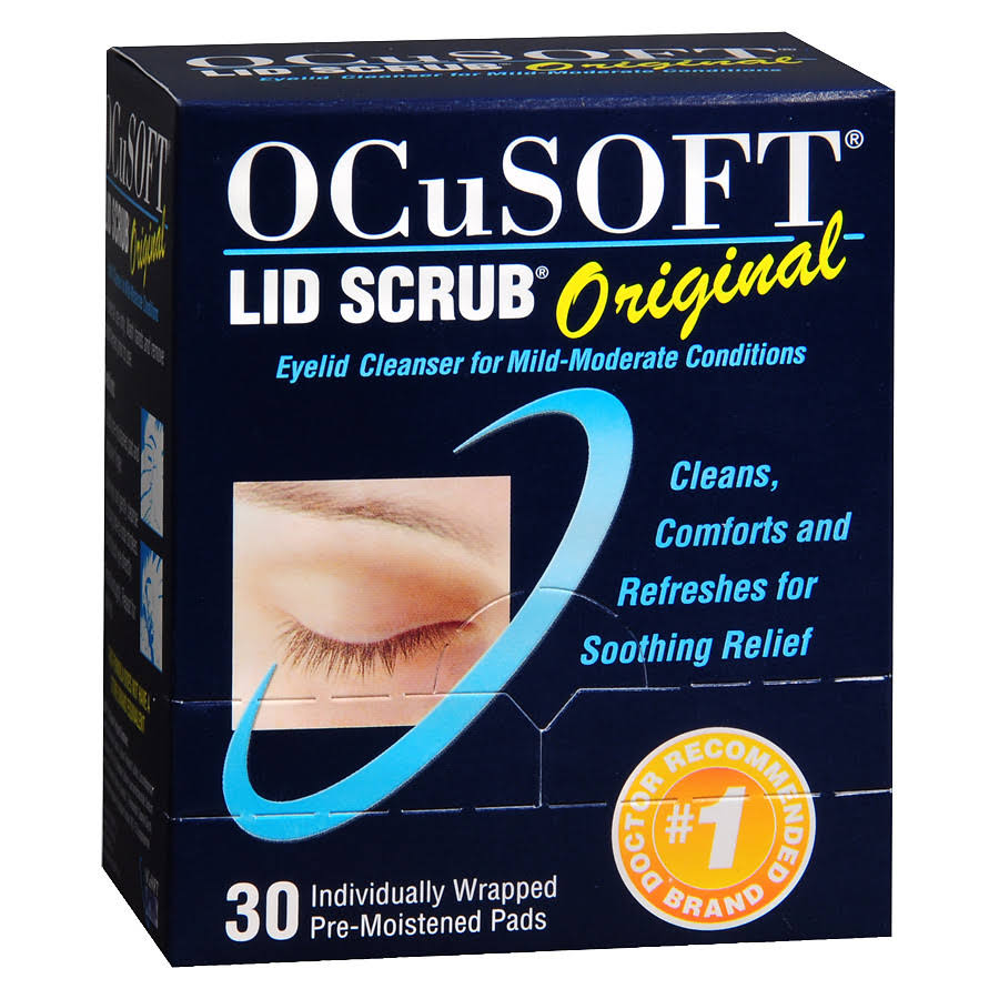 OCuSoft Premoistened Eyelid Cleanser Pads - 30ct
