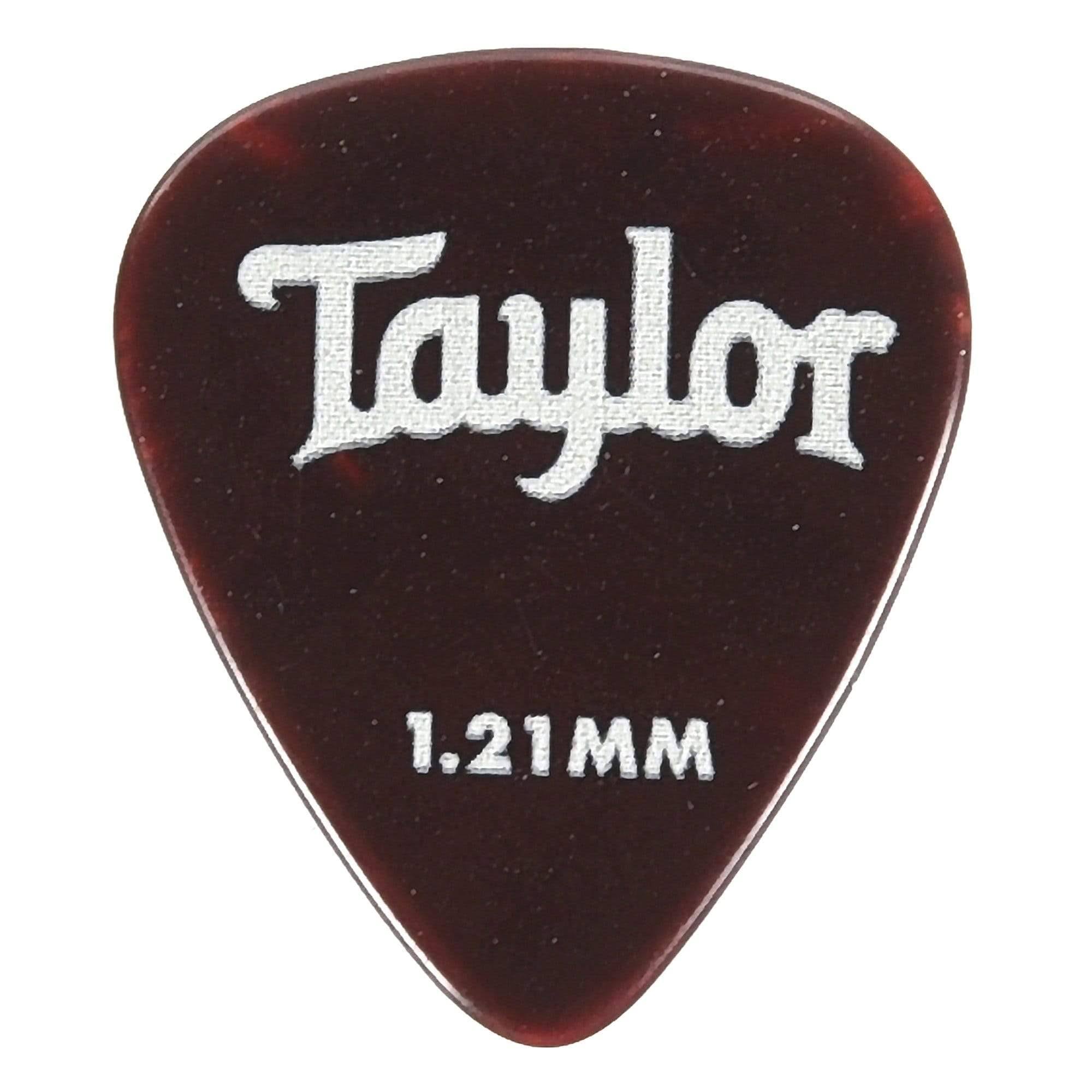Taylor Celluloid 351 Picks, Tortoise, 1.21mm, 12 Pack