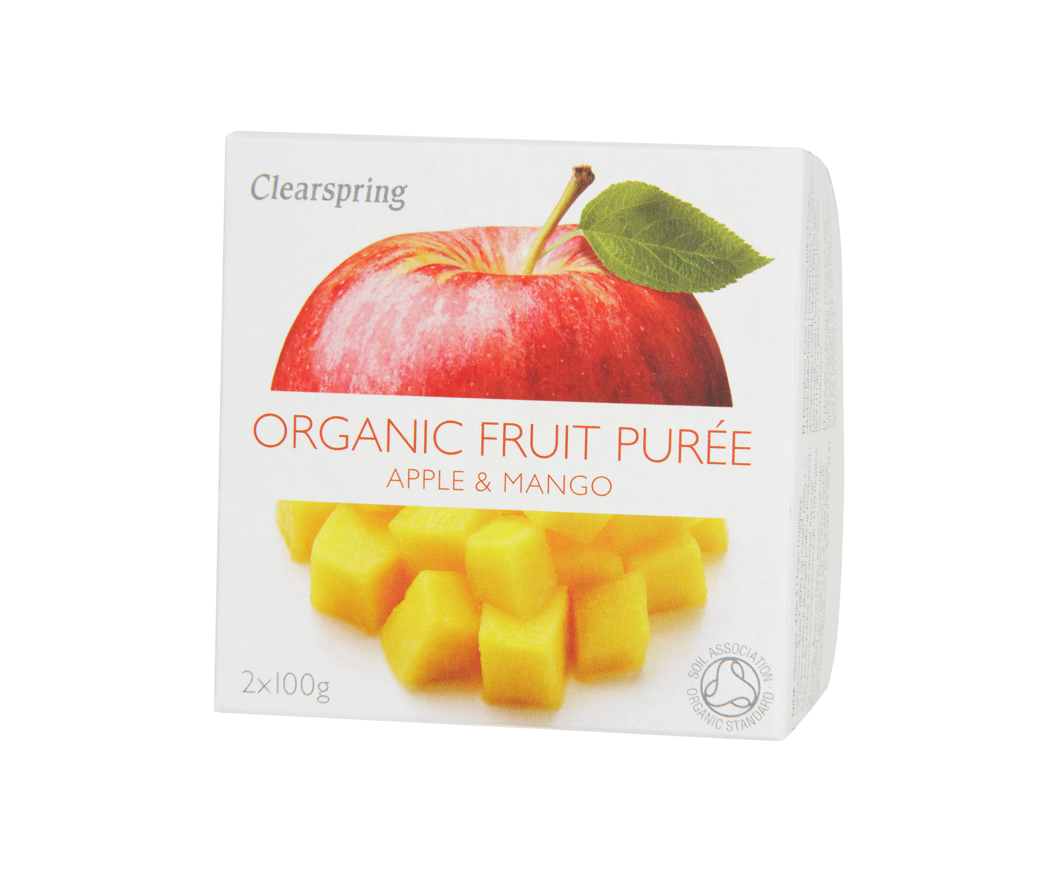 Clearspring Organic Fruit Purée - Apple & Mango, 2pk, 100g
