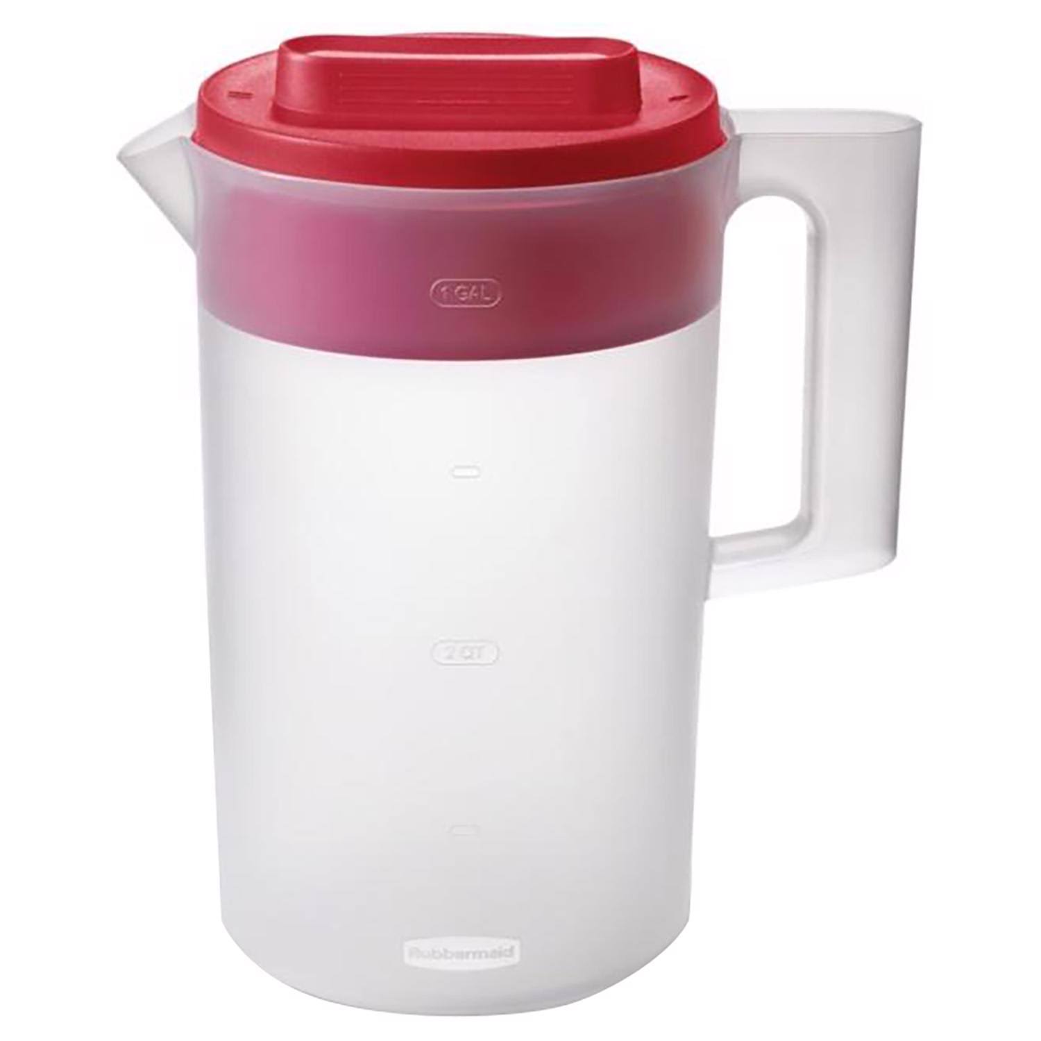 Rubbermaid Simply Pour Pitcher, With Multifunction Lid, 3.8l Clear