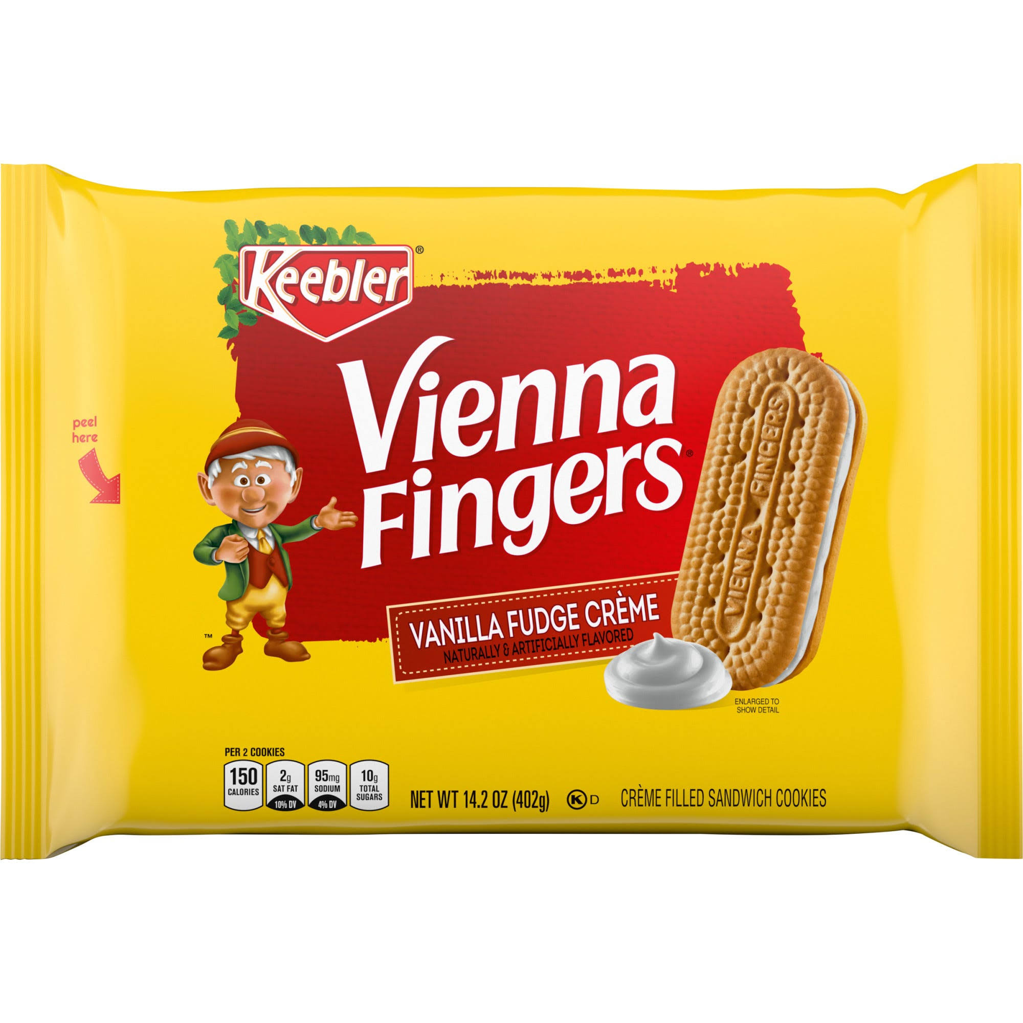 Keebler Vienna Fingers Vanilla Fudge Creme Sandwich Cookies 12 oz