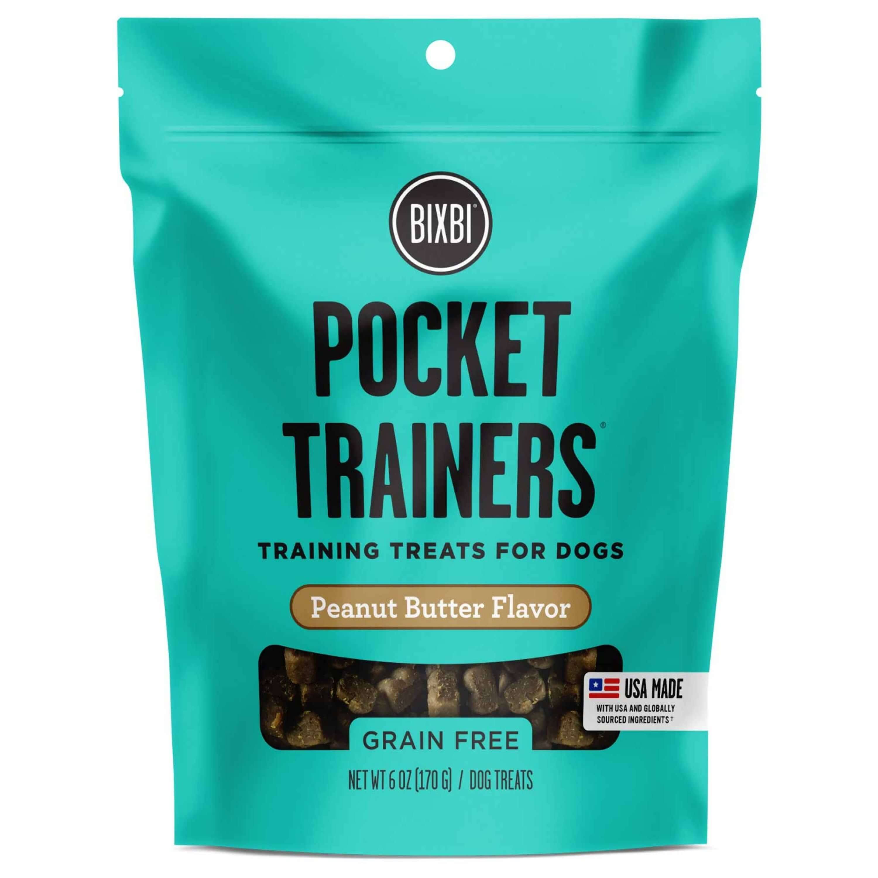 Bixbi Pocket Trainers Dog Treats Peanut Butter (6 oz)