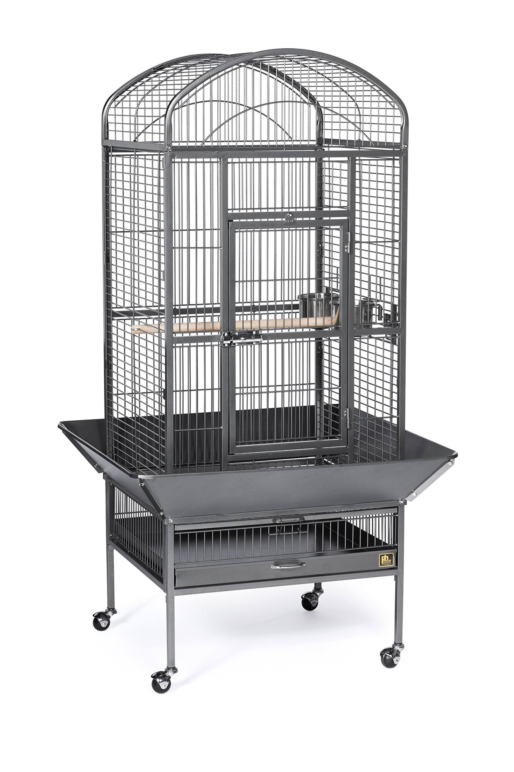 Prevue Pet Products 34521 Dometop Bird cage, Large, Black Hammertone