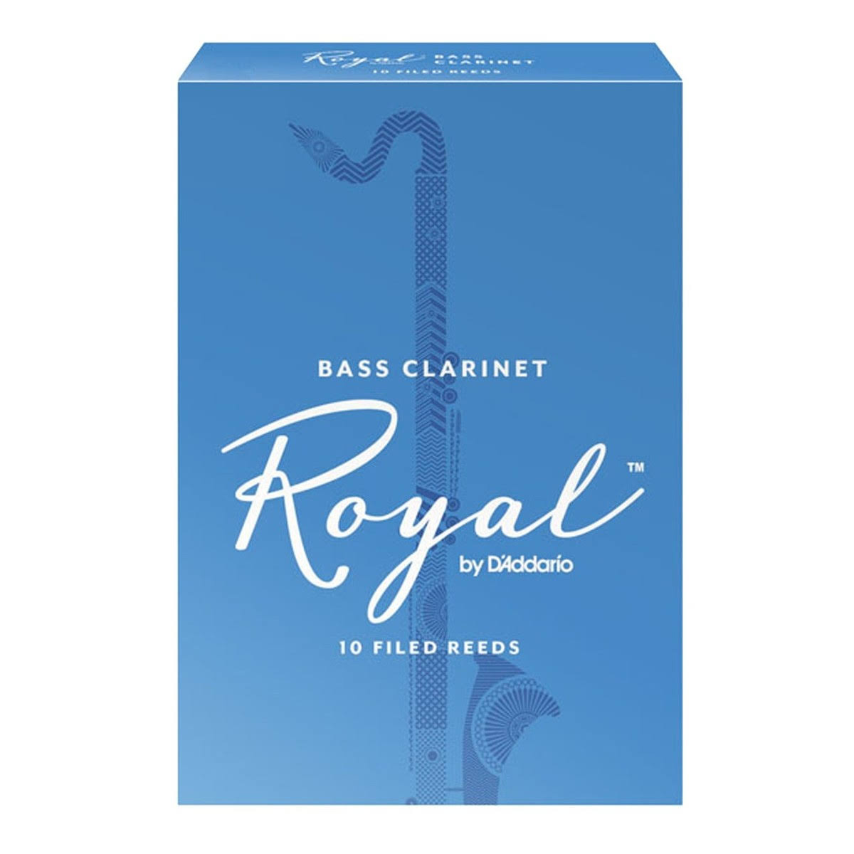 Rico Royal Bass Clarinet Reeds - Box of 10, Strength 3.5