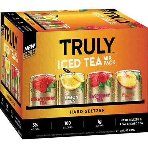 Truly Hard Seltzer, Iced Tea, Mix Pack - 12 pack, 12 fl oz cans