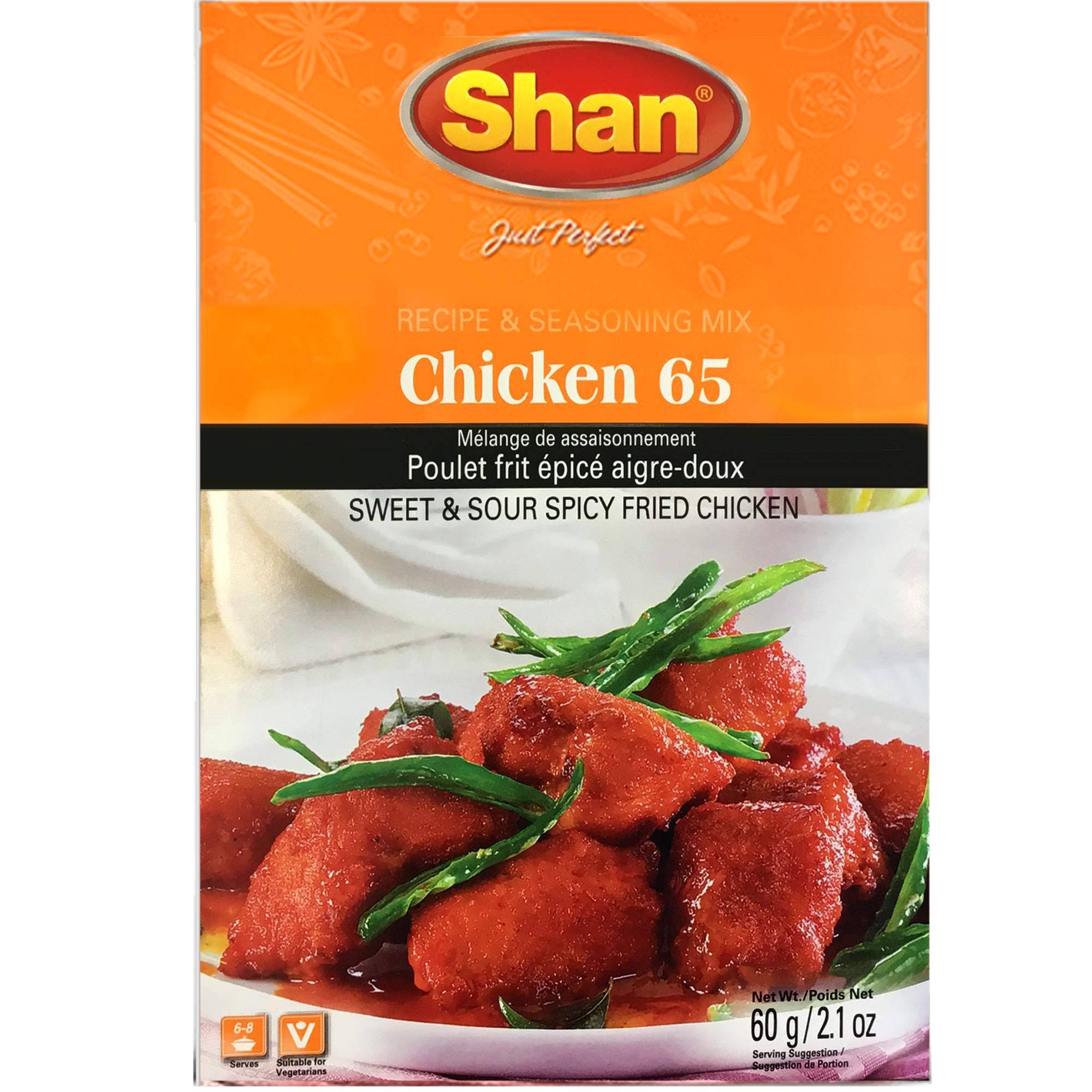Shan Seasoning Mix - Chicken 65, 2.1 Ounce Pack of 6