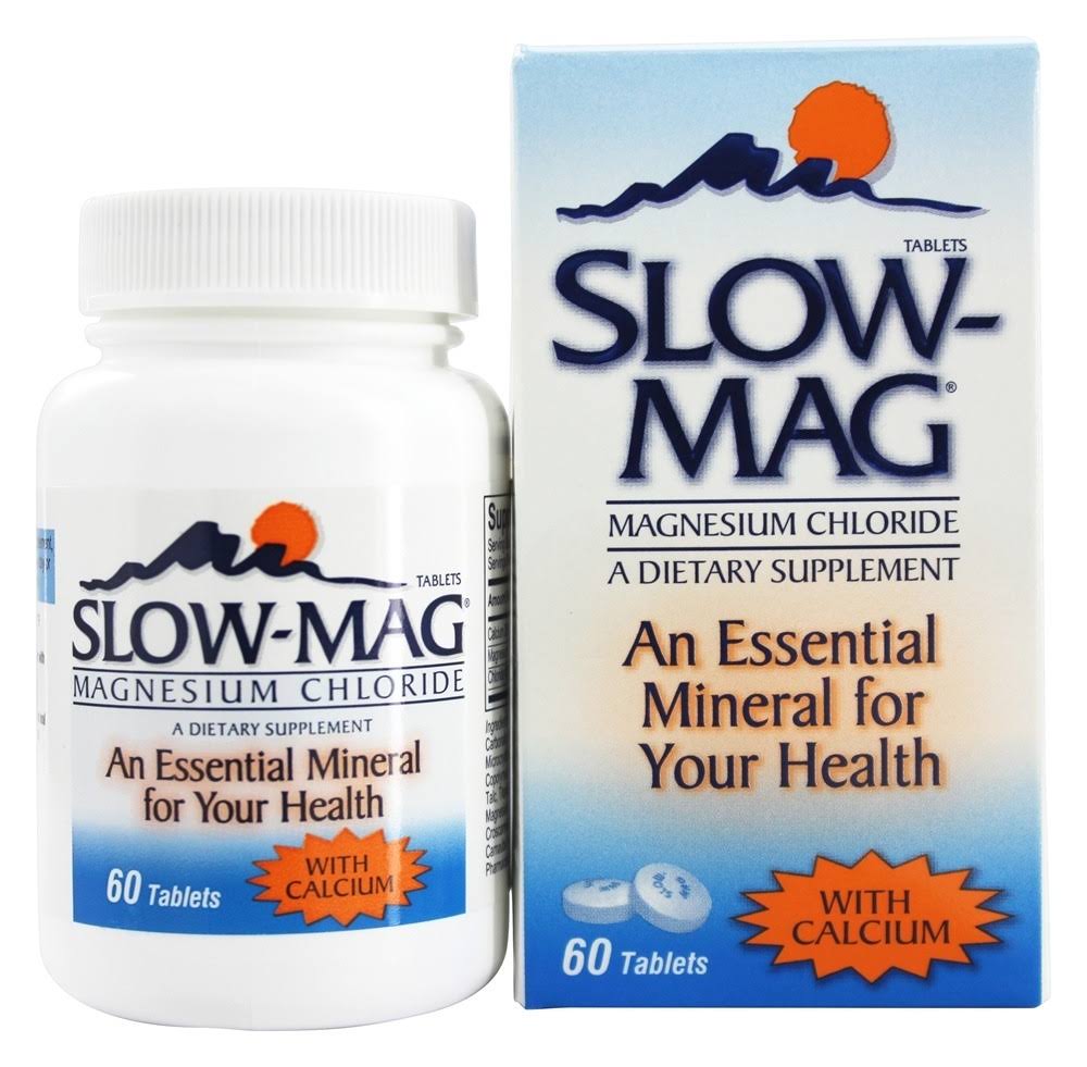 Slow Mag Magnesium Chloride with Calcium Tablets - 60ct