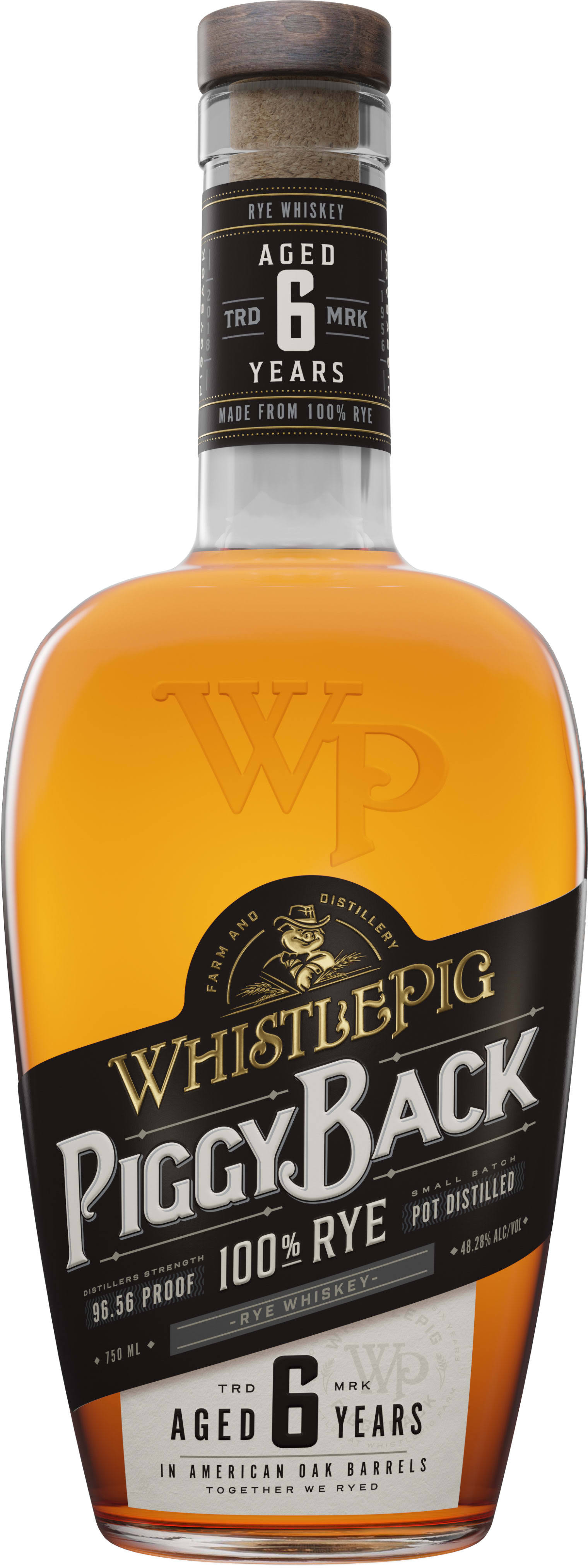 Whistlepig Piggyback 6 Year Old Rye 750ml