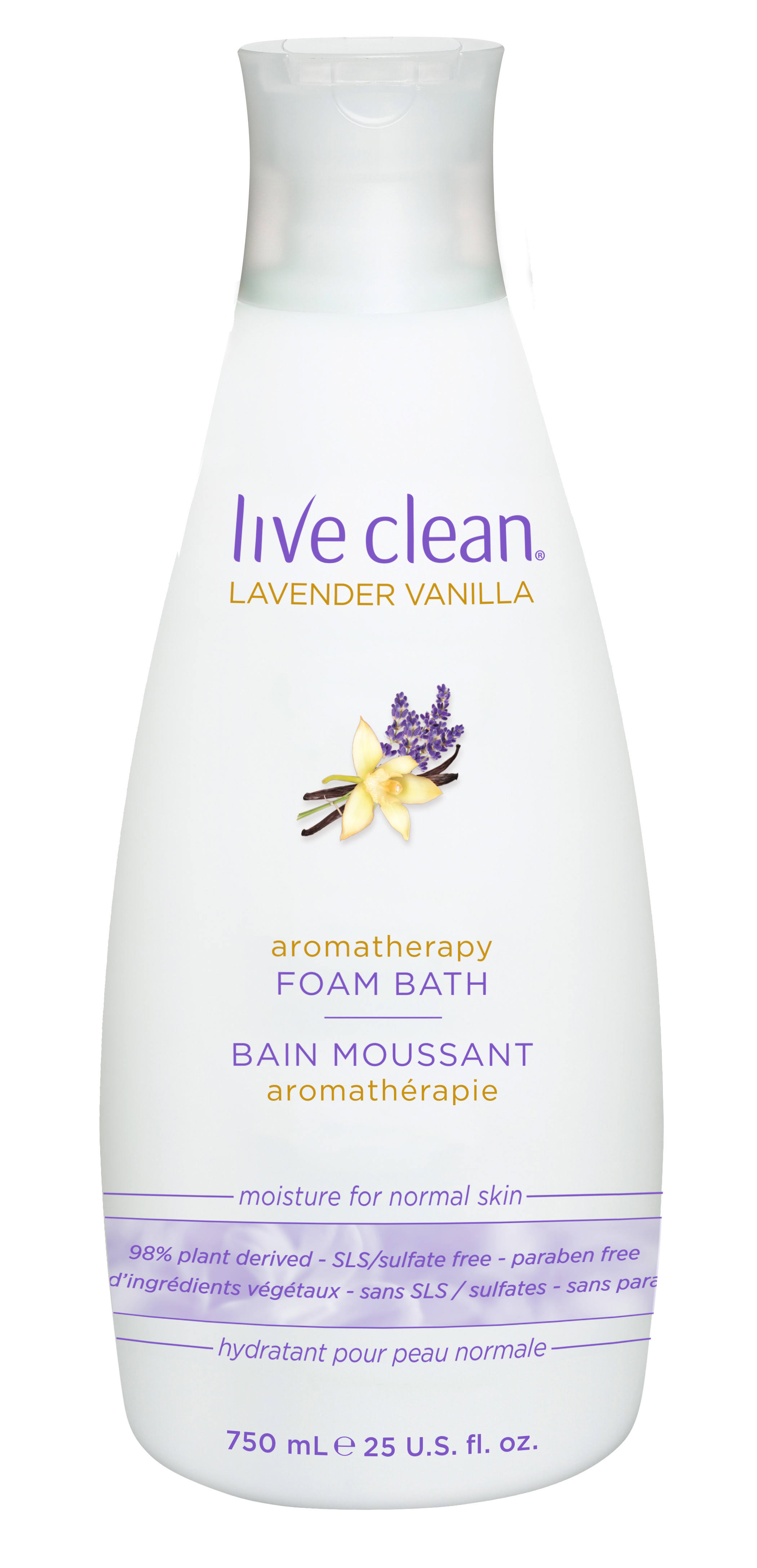 Live Clean - Aromatherapy Foam Bath - Lavender Vanilla