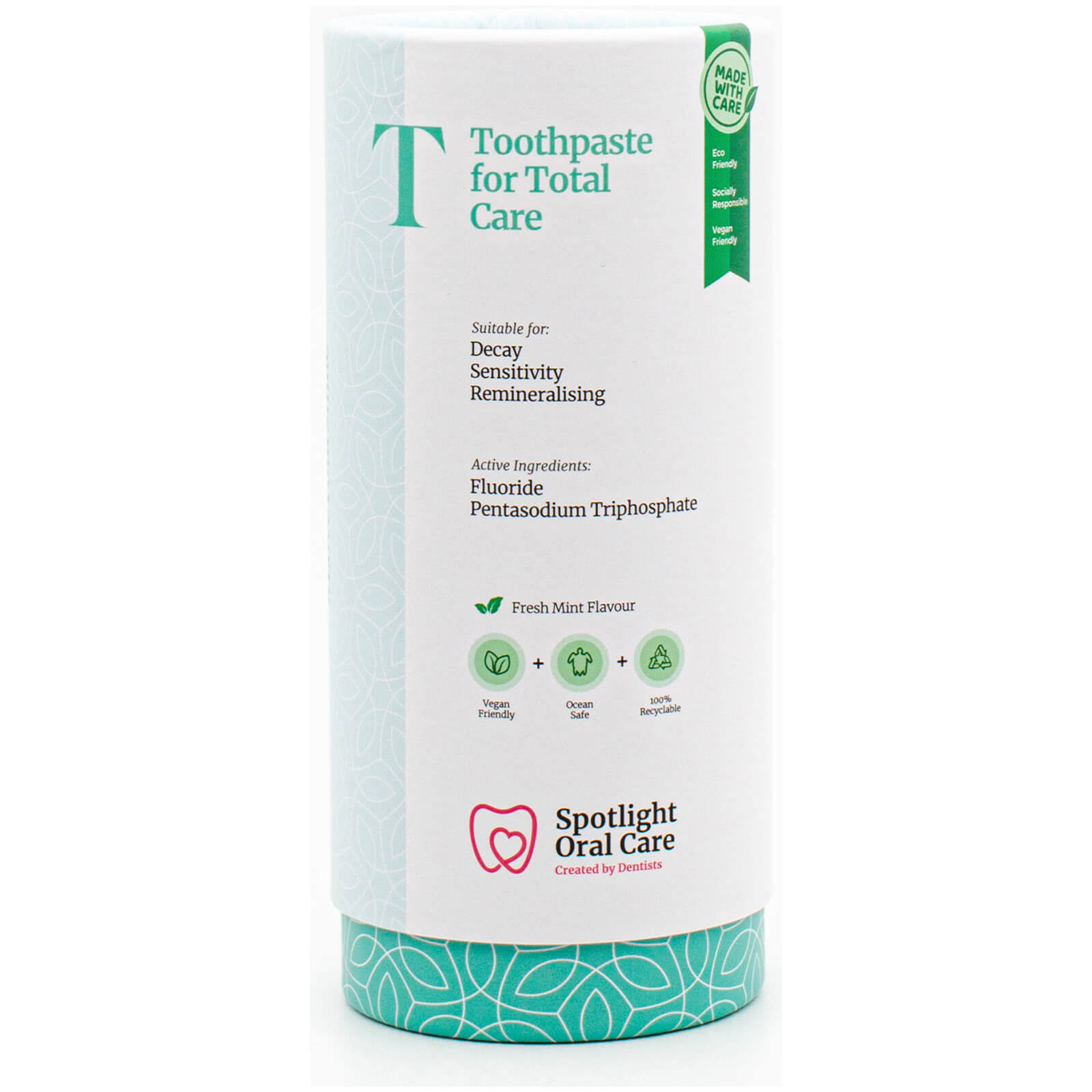 Spotlight Oral Care for Total Care Toothpaste - Fresh Mint Flavour, 100ml