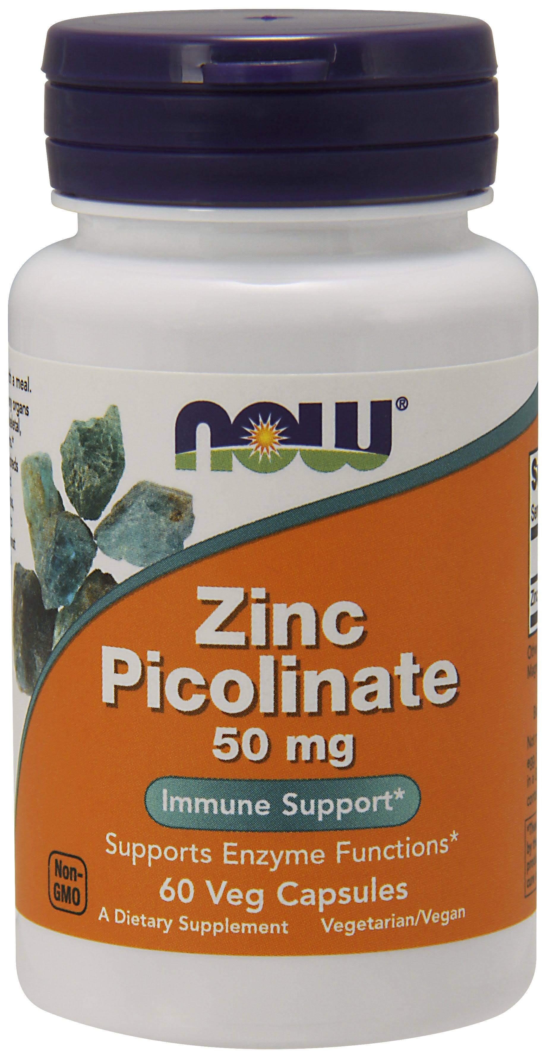 Now Foods Zinc Picolinate - 50mg, 60 Capsules