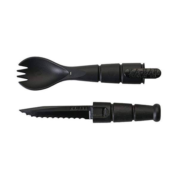 KA-BAR Tactical Spork Spoon Fork Knife Tool - Black