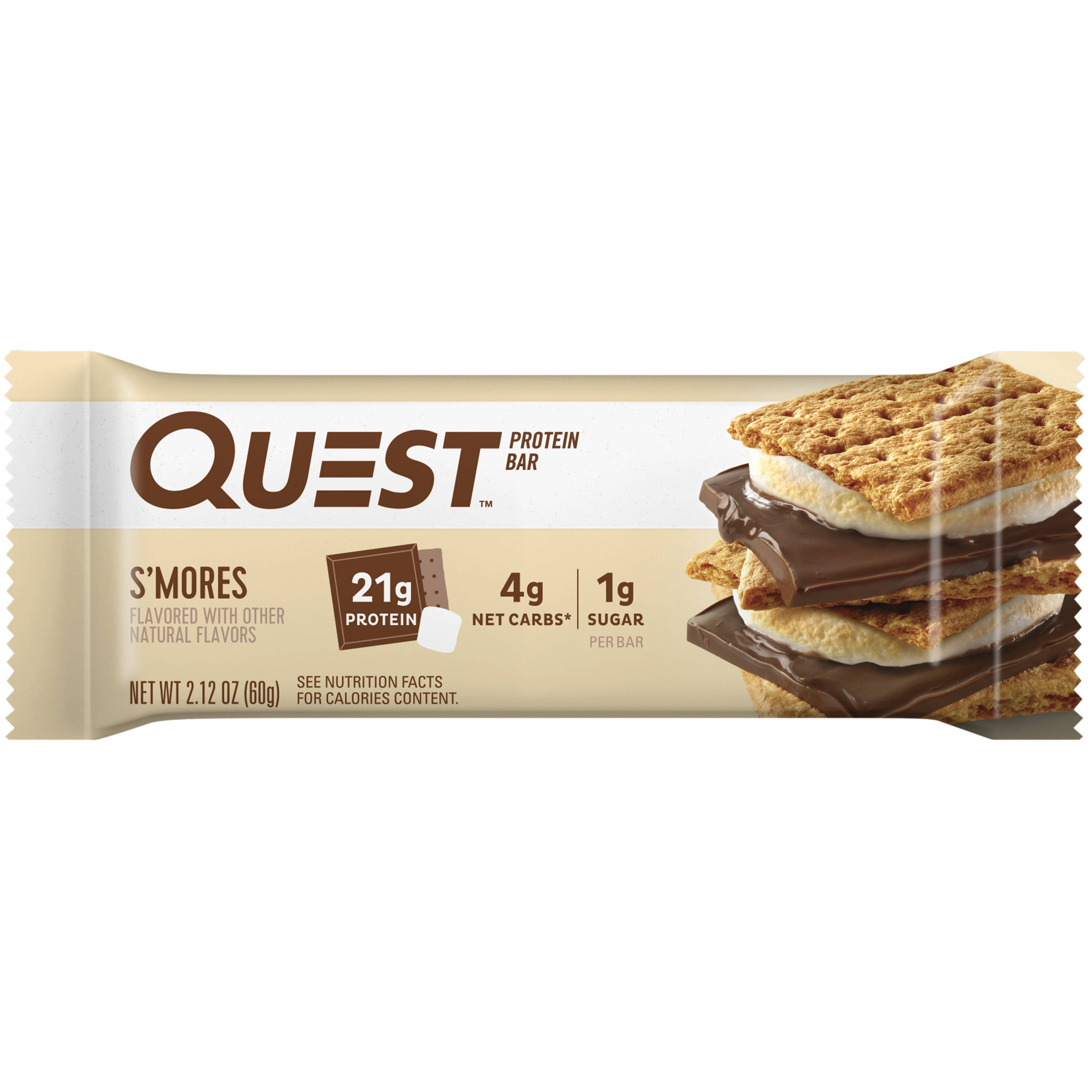 Quest Bar S'mores Flavor Protein Bar - 2.12oz