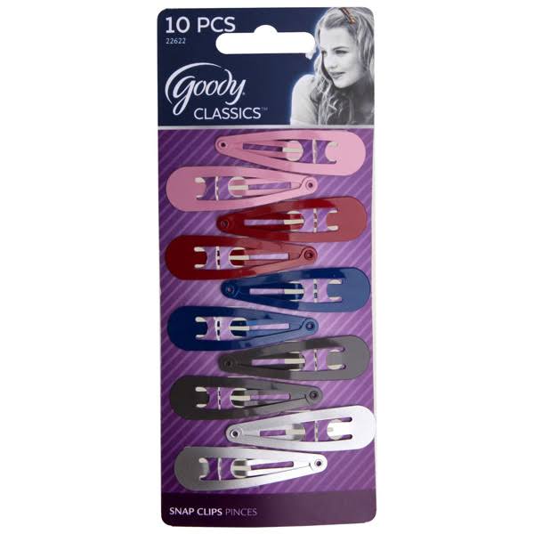 Goody Couter Clips - Assorted Colors, 10pcs