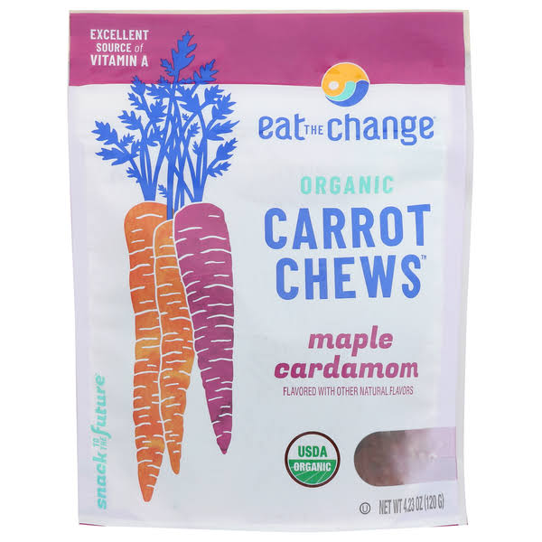Eat The Change Organic Carrot Chews Maple Cardamom 4.2oz