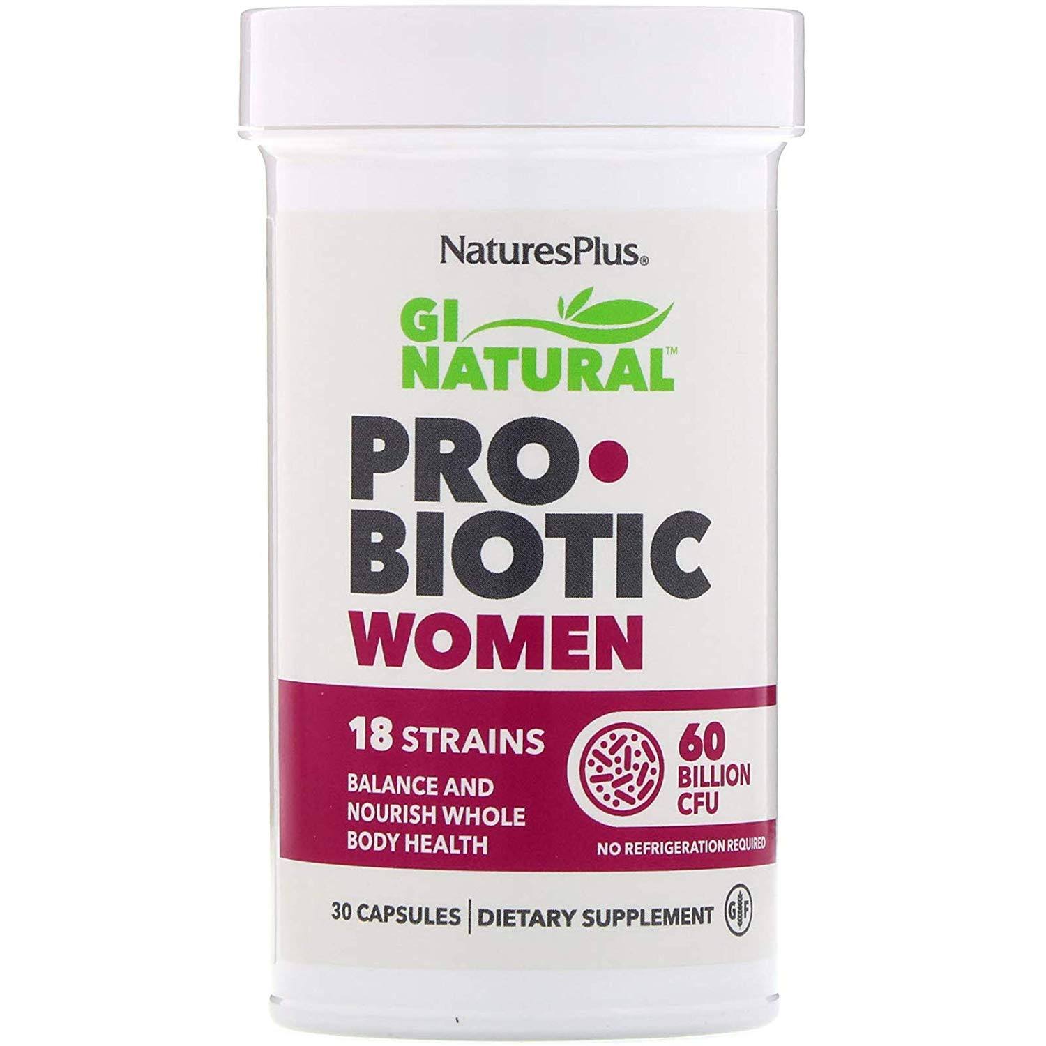 Nature's Plus - GI Natural Probiotic Women - 30 Capsules