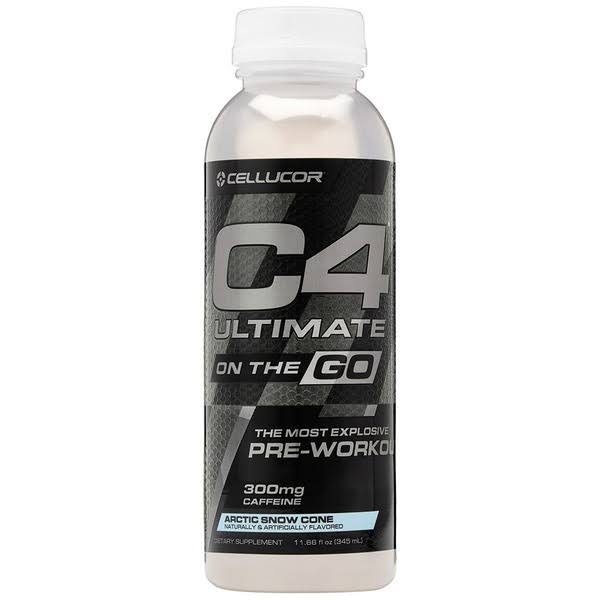 Cellucor C4 Ultimate on The Go Dietary ,Snow Cone,12/Pack,3620750