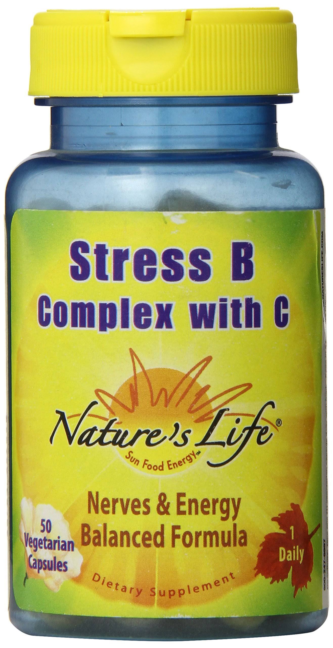 Nature's Life Stress B Complex With C Supplement - 50 Capsules