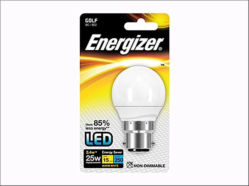 Energizer LED Non-Dimmable Opal GLS Bulb 9.2W BC B22 60W Warm White 