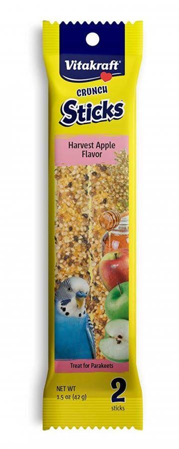 Vitakraft Crunch Sticks Harvest Apple Parakeet Treats 2 Pack