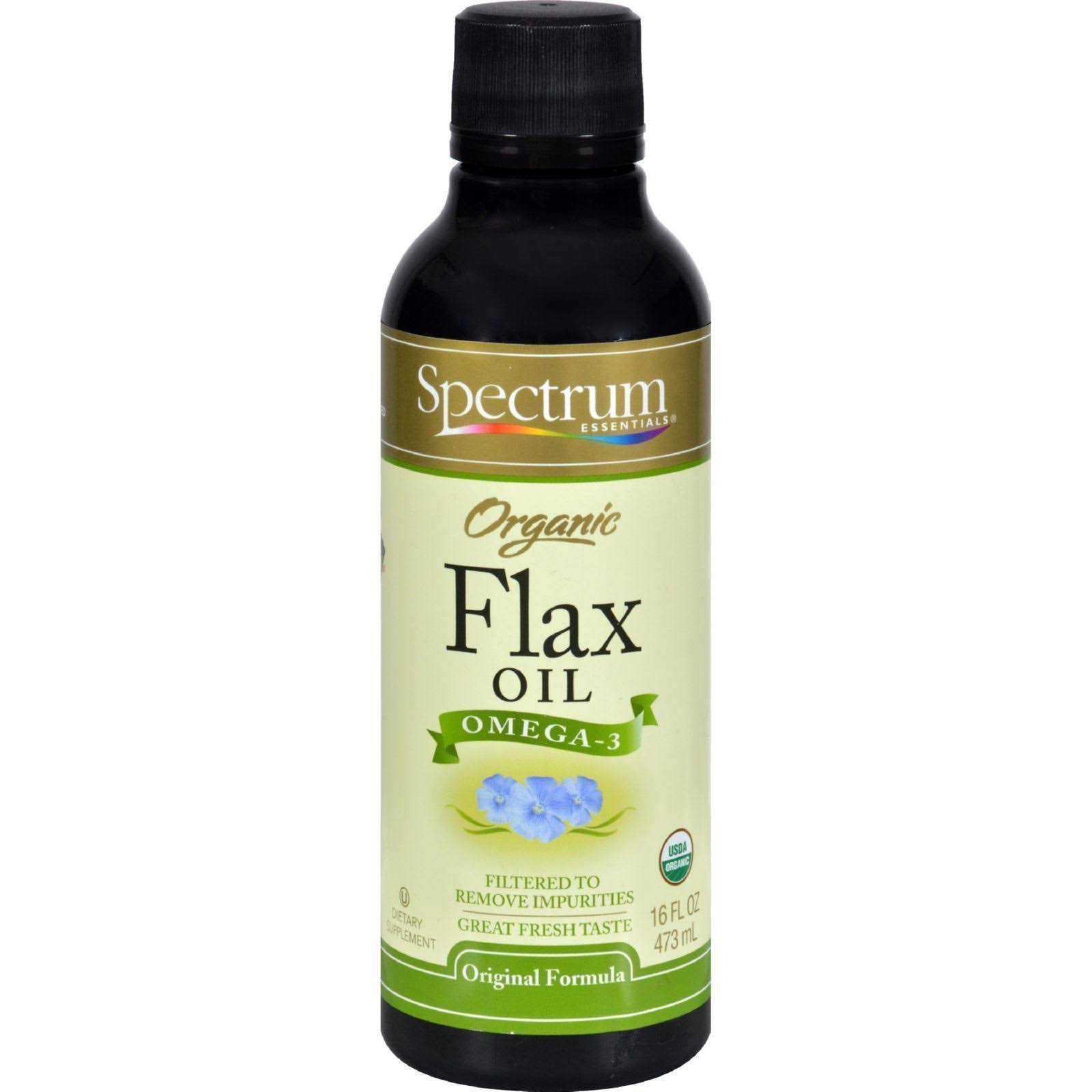 Spectrum Essential Organic Flax Oil - Original Formula, 16oz