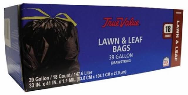 Berry Plastics Lawn and Leaf Trash Bags - 39gal, 18ct