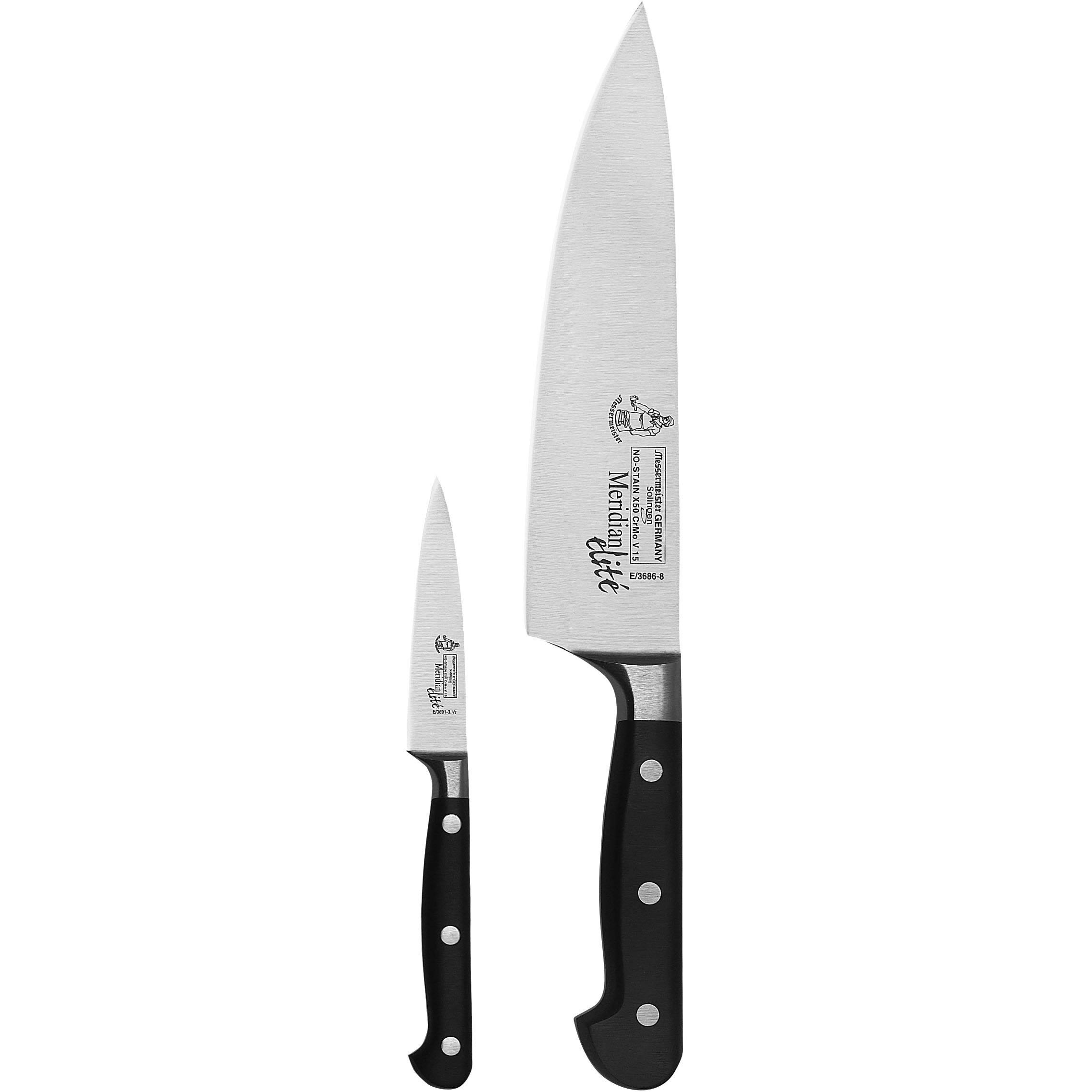 Messermeister Meridian Elite 2-Piece Chef's and Paring Knife Set