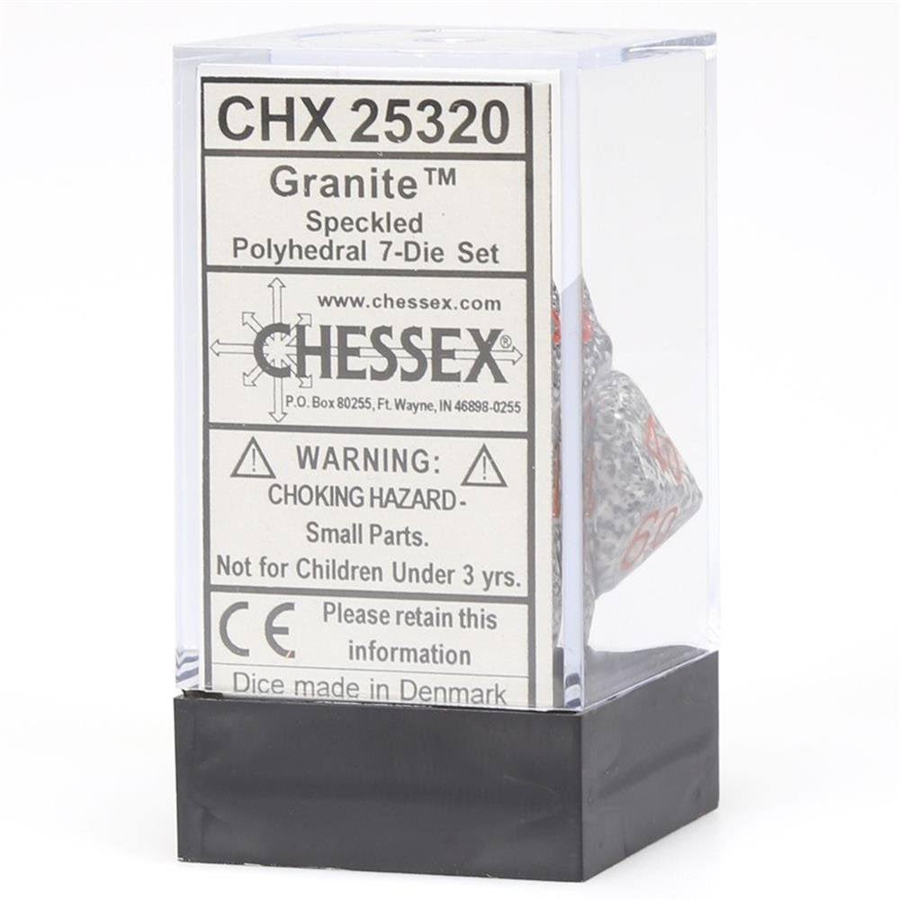 Chessex Polyhedral 7-Die Set Speckled Granite