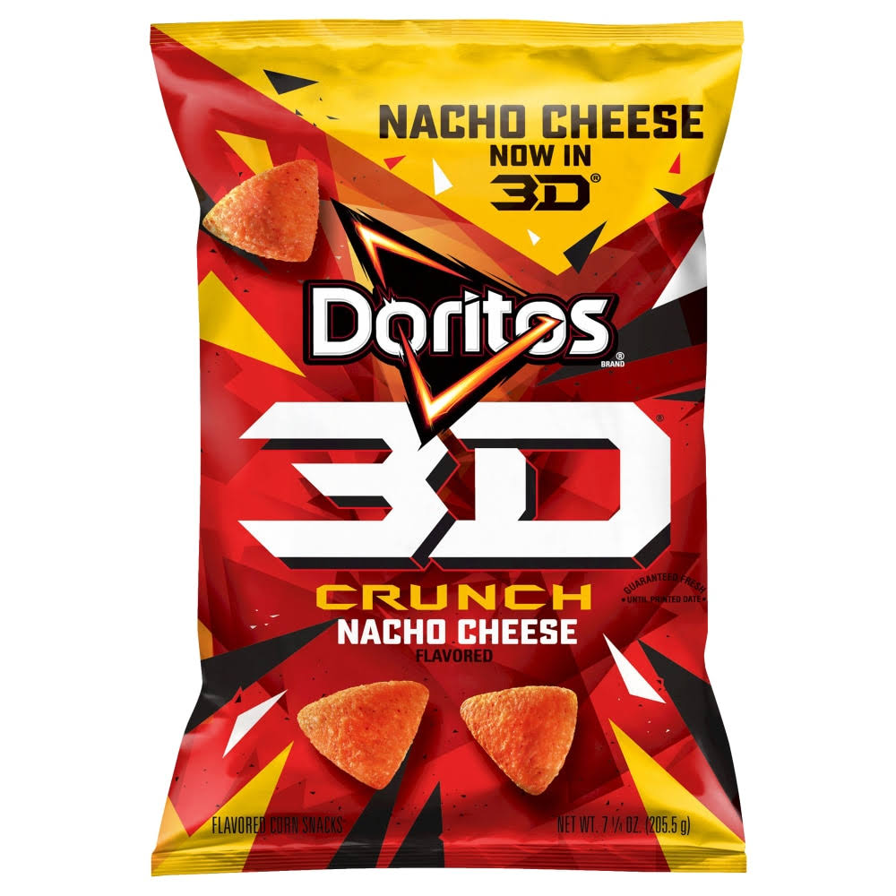 Doritos 3D Crunch Nacho Cheese Flavored Corn Snacks - 7.25 oz