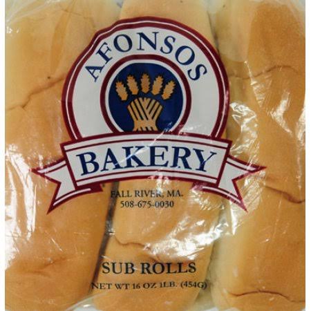 Portuguese Bread Alfonsos Bakery Sub Rolls, 16 oz