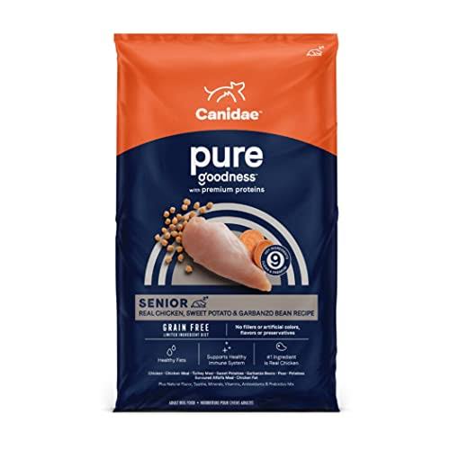 Canidae Grain Free Pure Meadow Senior Dog Dry Formula - with Fresh Chicken, 24lbs
