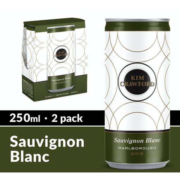 Kim Crawford Sauvignon Blanc White Wine - New Zealand, 2 Cans, 500ml