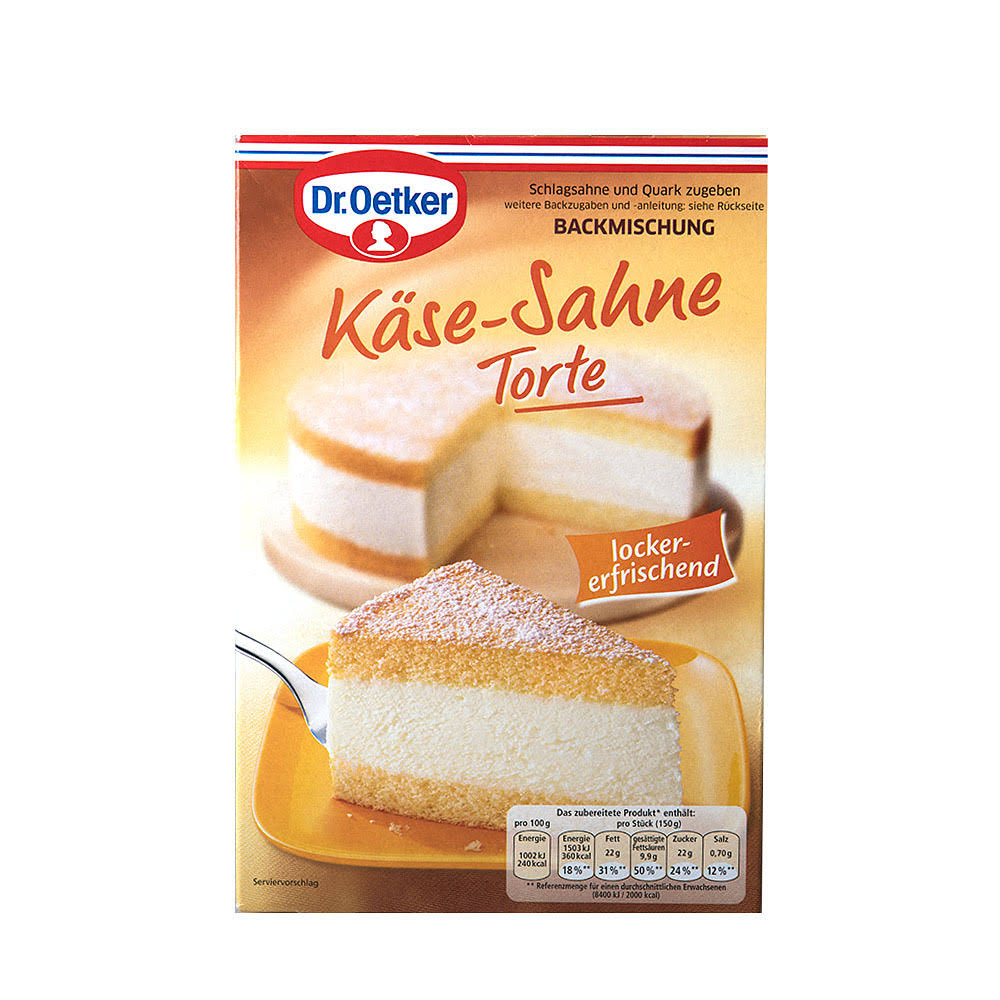 Dr. Oetker Käse-sahne Torte Cheese Cream Cake Mix - 385g