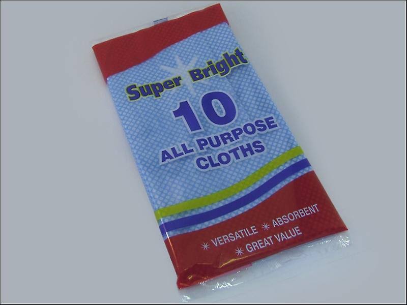 Super Bright All Purpose Cloths - 10 Pack