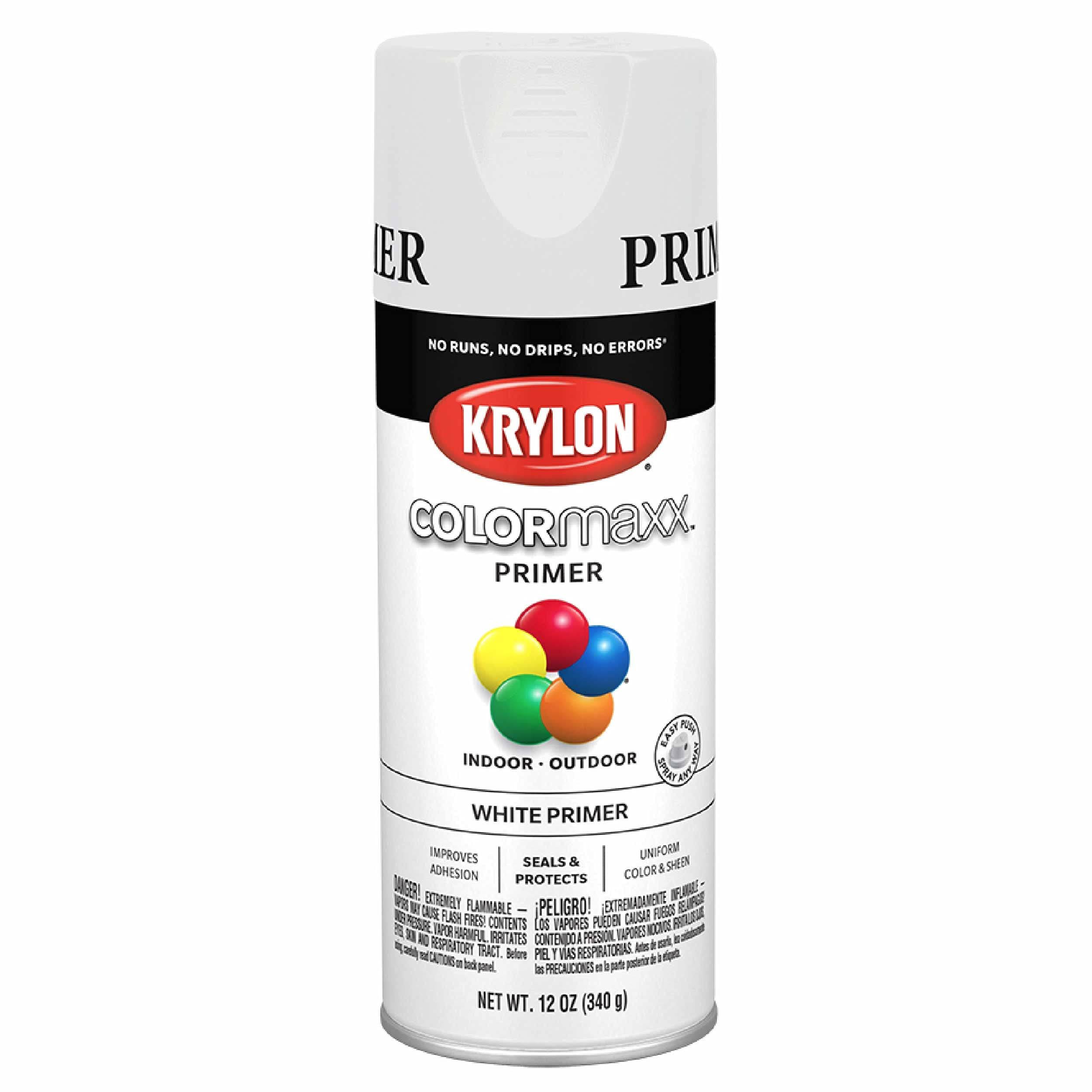 Krylon K05584007 COLORmaxx Spray Paint, White