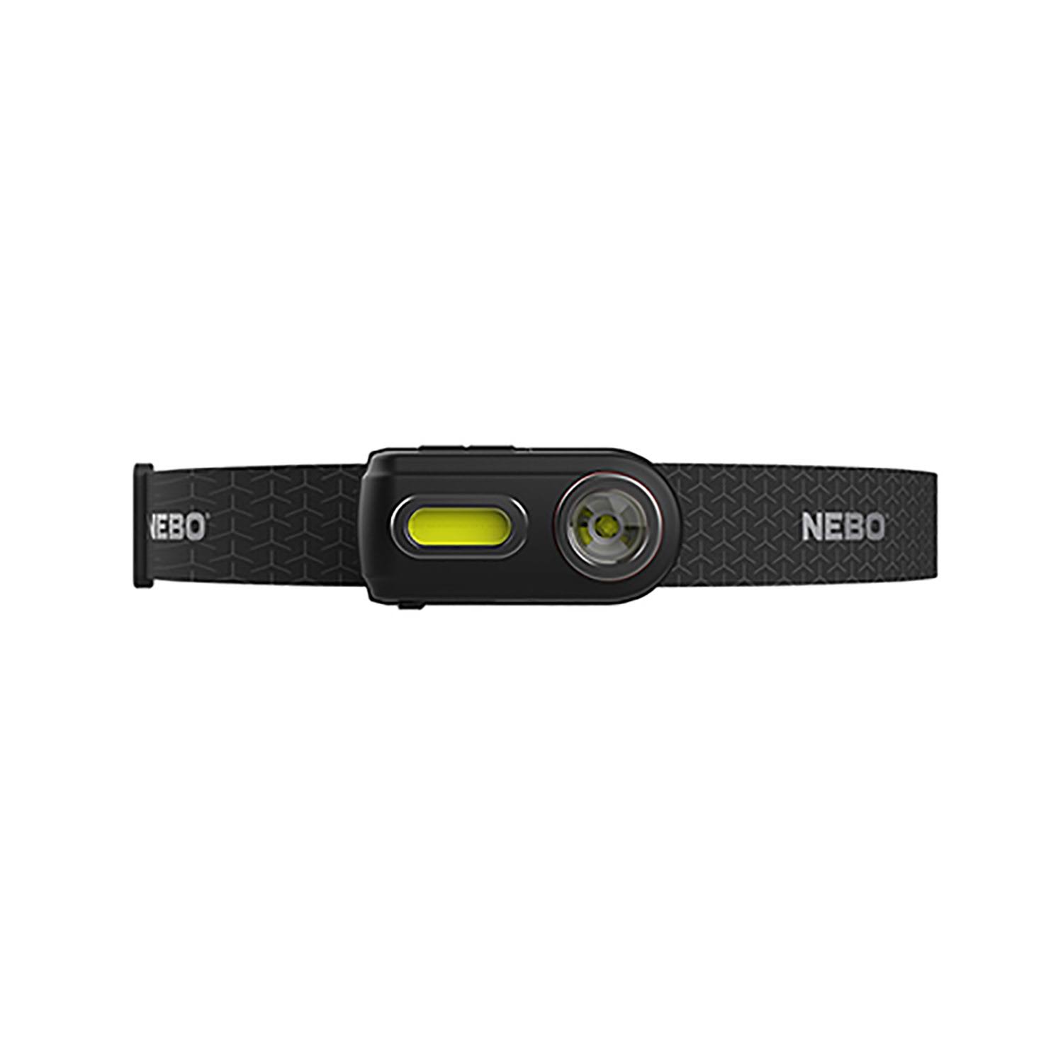 Nebo Unisex's NEB-HLP-0005 Einstein Powerful 400 Lumen Rechargeable Battery | Compact Low-Profile Headlamp with 5 Light Modes