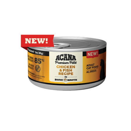 Acana Premium Pate, Chicken & Fish Recipe Wet Food for Adult Cats