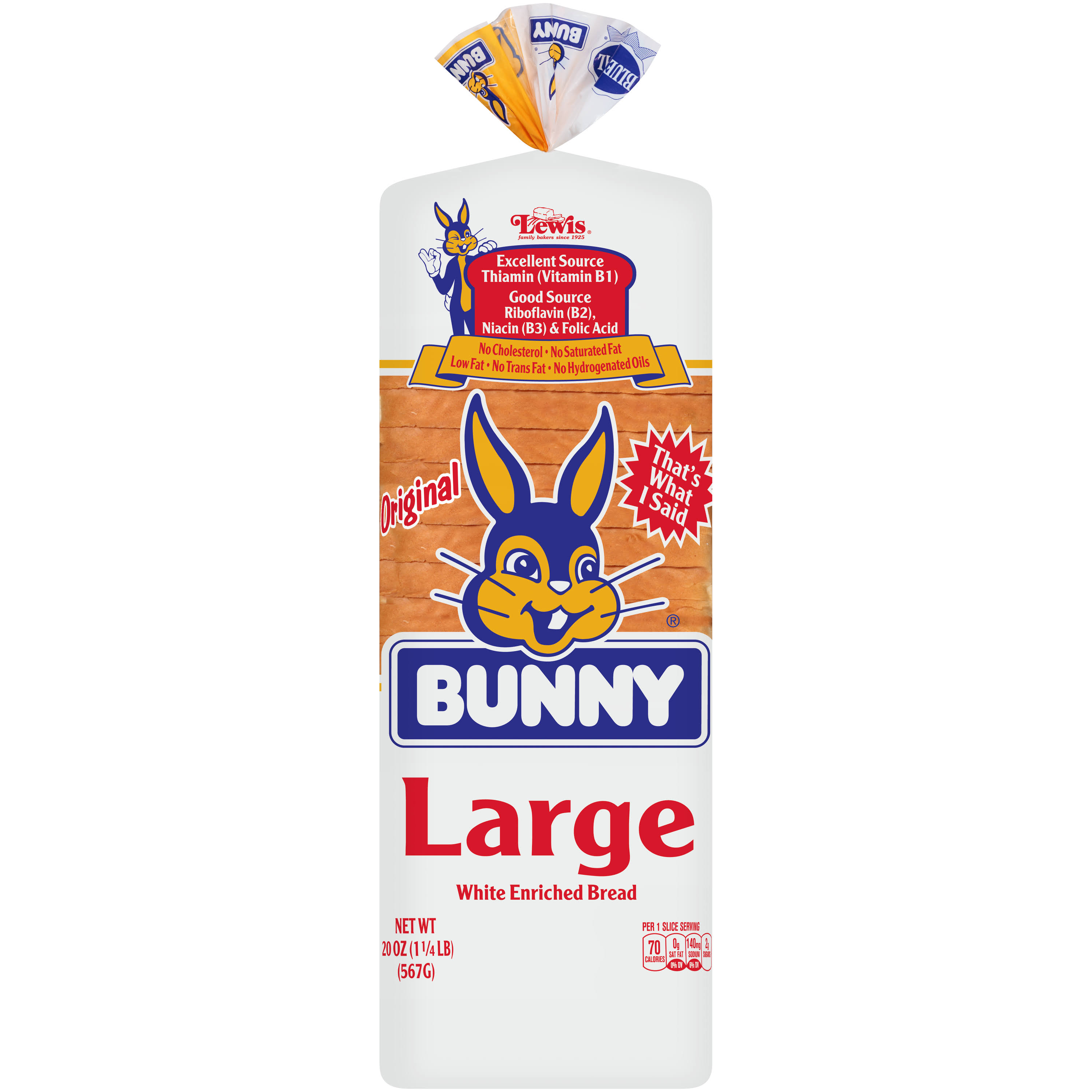 Bunny Original White Bread - Large, 20oz