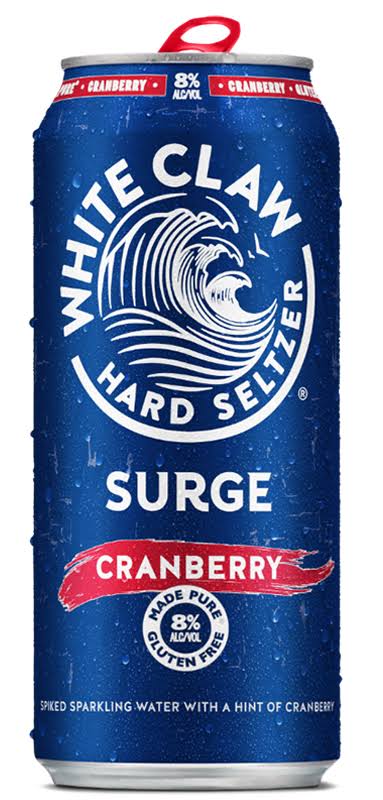 White Claw Surge Hard Seltzer, Cranberry - 1 pt