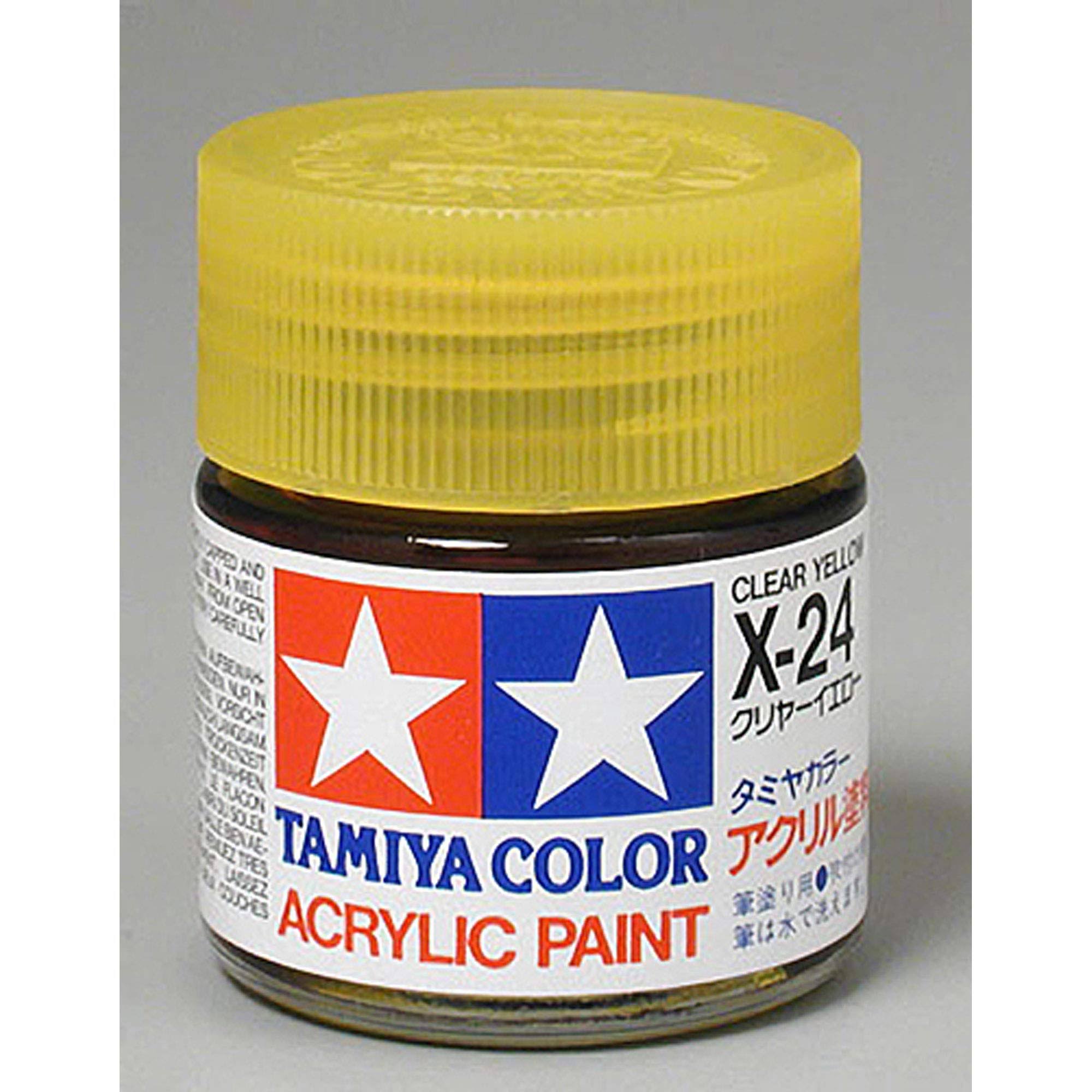 Tamiya America, Inc Acrylic x24 Gloss,Clear Yellow, TAM81024