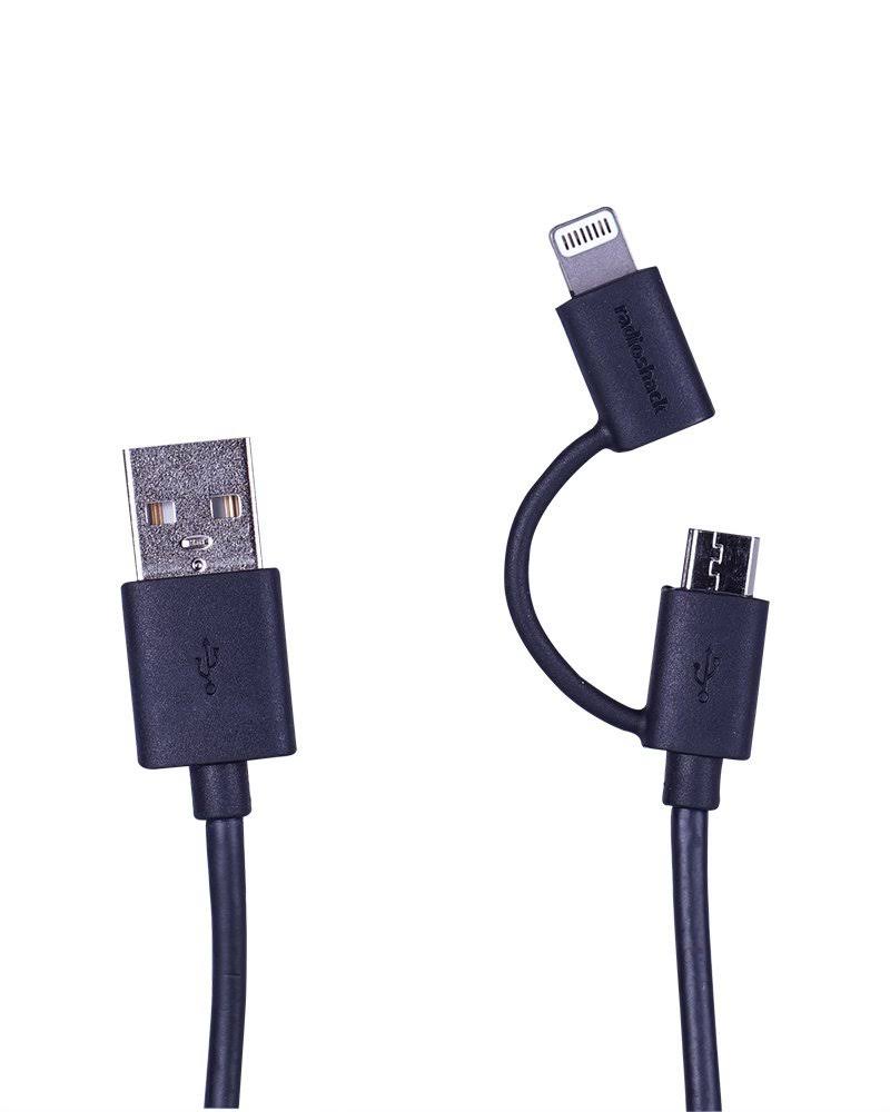 RadioShack 3-Foot USB Micro & Lightning Cable