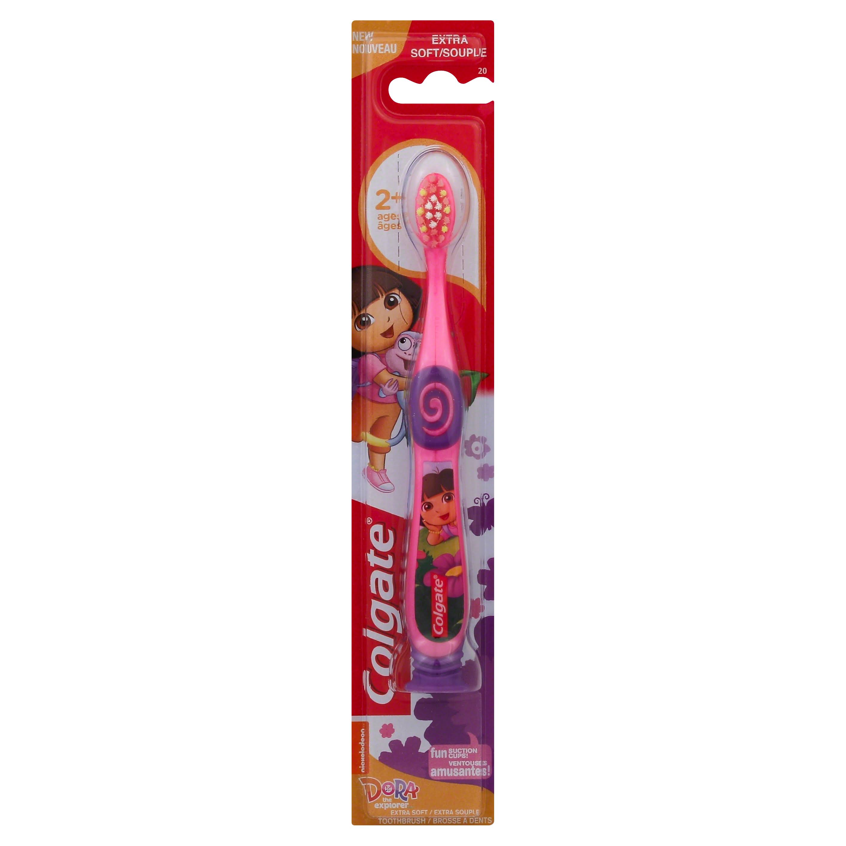 Colgate Kids Dora The Explorer Toothbrush with Suction Cup - Extra Soft