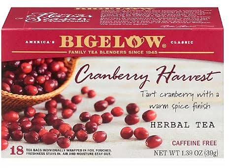Bigelow Cranberry Harvest Herbal Tea - 1.39oz