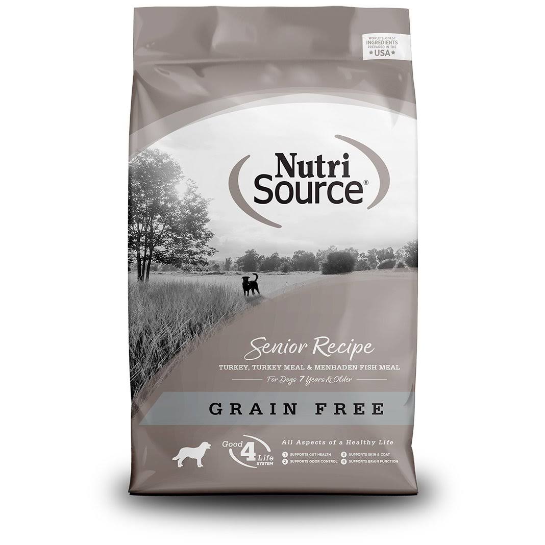 NutriSource Grain Free Senior Recipe Dog Food - 5 lb