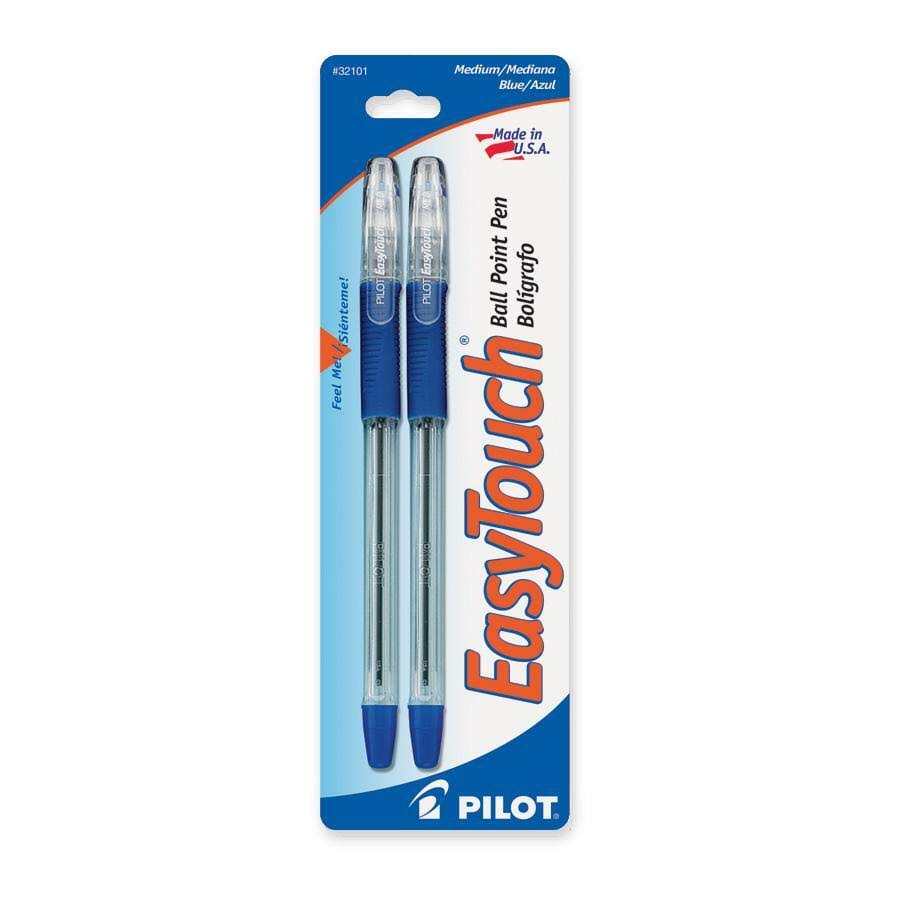 Pilot Easy Touch Ball Point Pen - Blue, x2