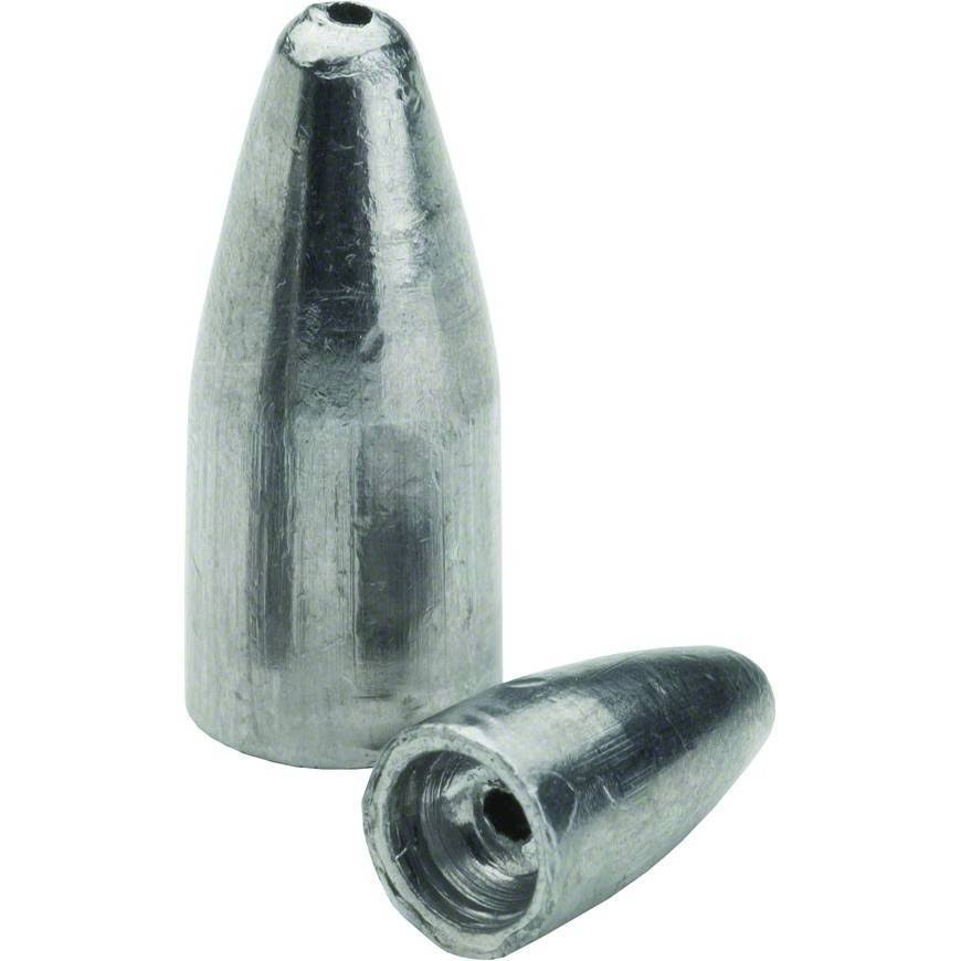 Bullet Weight Worm Weights - Lead, Unpainted, 3/16oz
