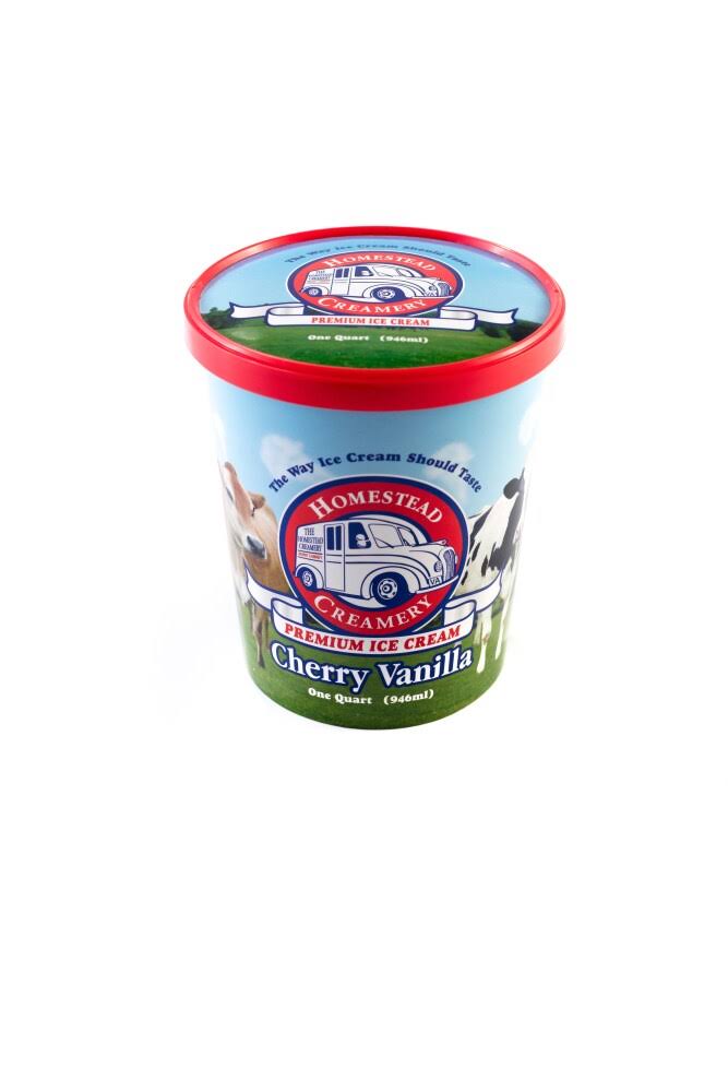 Homestead Creamery Cherry Vanilla Ice Cream - 32 fl oz